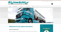 Desktop Screenshot of kleinwaechter-online.de