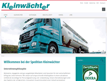 Tablet Screenshot of kleinwaechter-online.de